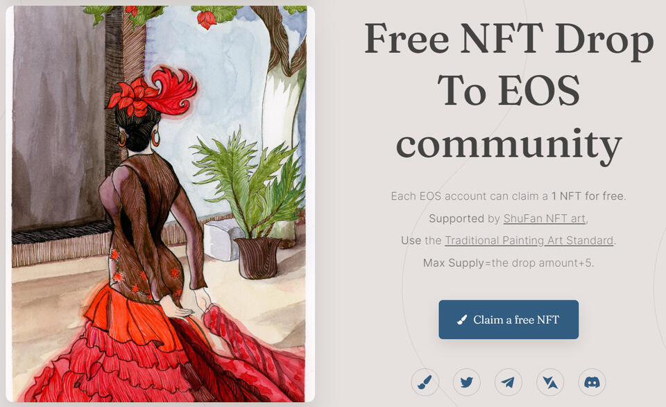 Free #NFT drop to #EOS community